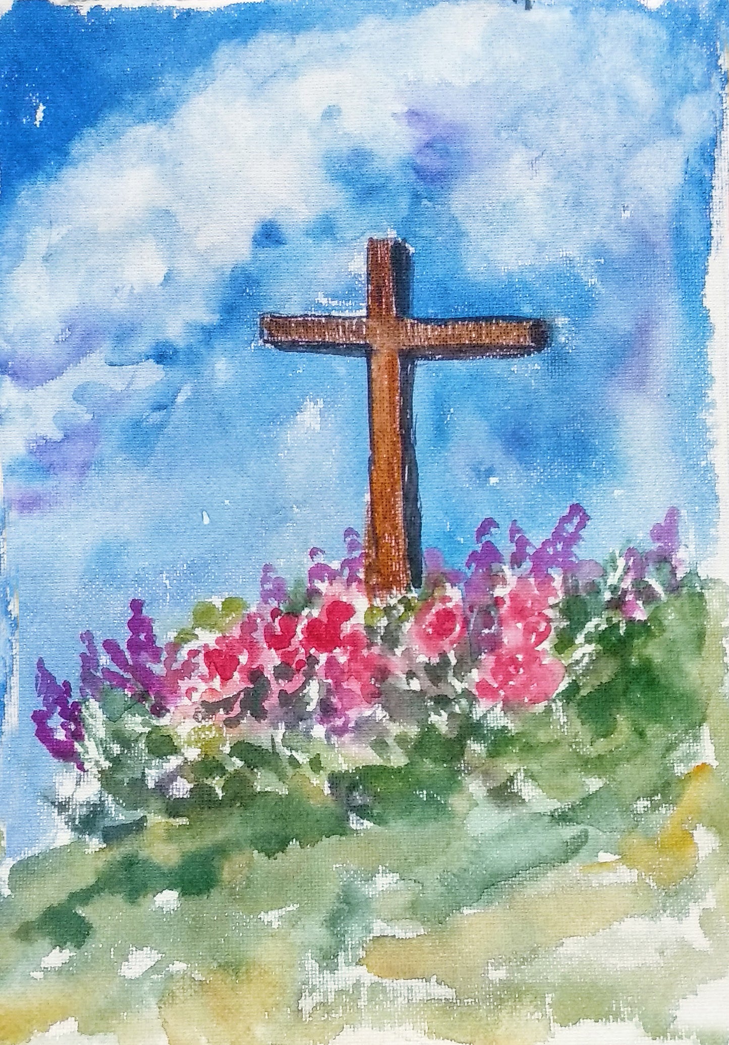 Set of two paintings, gift for Easter, Easter Décor