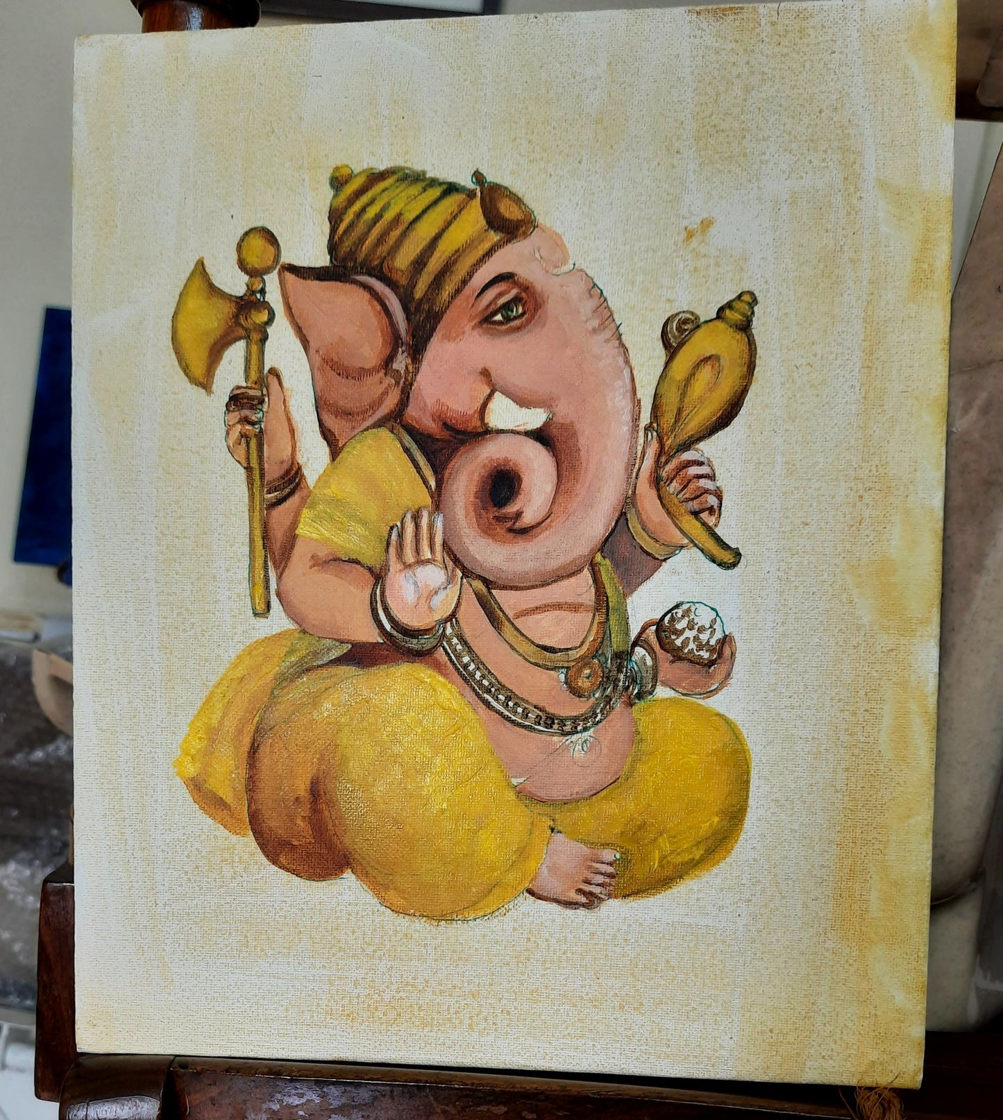 Lord Ganesha The Ultimate, Indian God artwork on canvas