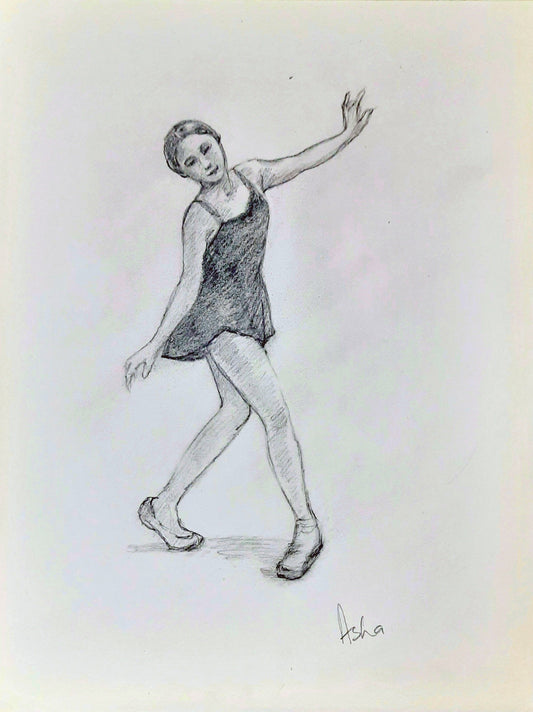 Ballerina pencil sketch 